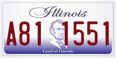 IL license plate A811551