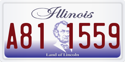 IL license plate A811559