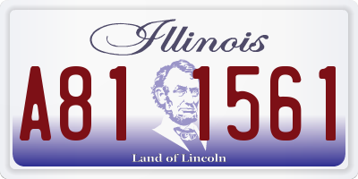 IL license plate A811561