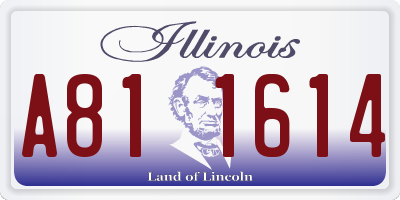 IL license plate A811614