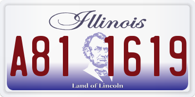 IL license plate A811619