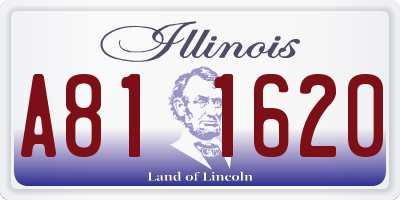 IL license plate A811620