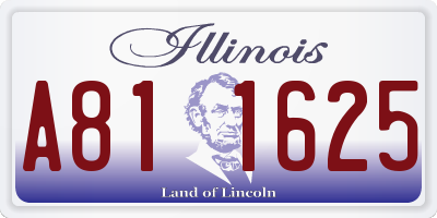 IL license plate A811625