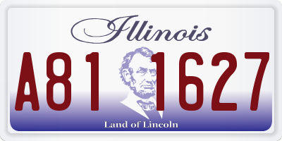IL license plate A811627
