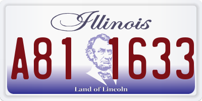 IL license plate A811633