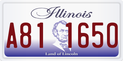IL license plate A811650
