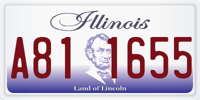 IL license plate A811655