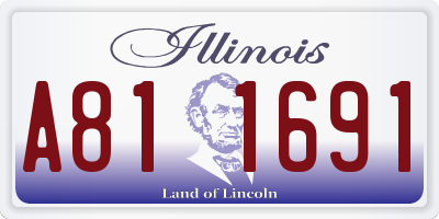 IL license plate A811691