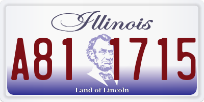 IL license plate A811715