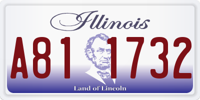 IL license plate A811732