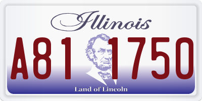 IL license plate A811750