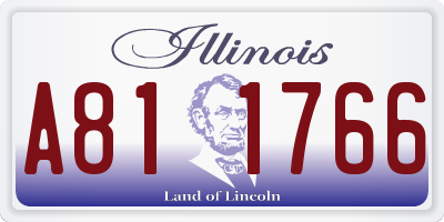 IL license plate A811766
