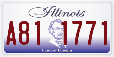 IL license plate A811771