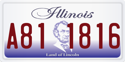 IL license plate A811816