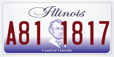 IL license plate A811817