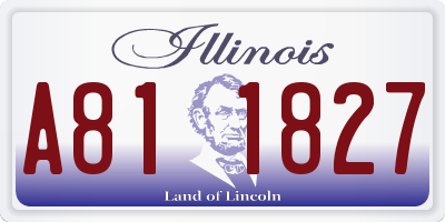 IL license plate A811827