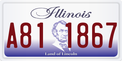 IL license plate A811867
