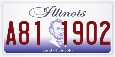 IL license plate A811902