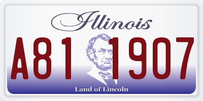 IL license plate A811907