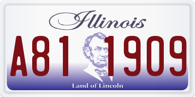 IL license plate A811909