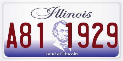 IL license plate A811929