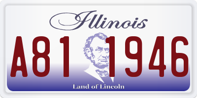 IL license plate A811946