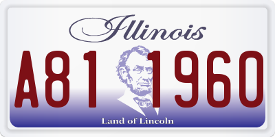 IL license plate A811960
