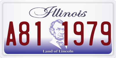 IL license plate A811979