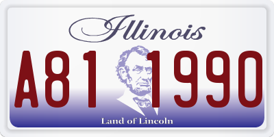 IL license plate A811990