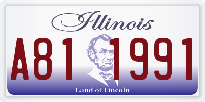 IL license plate A811991