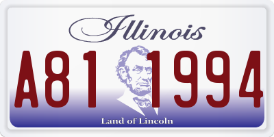 IL license plate A811994