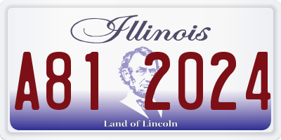 IL license plate A812024