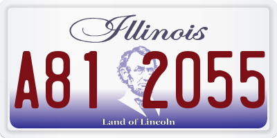IL license plate A812055