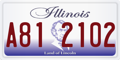 IL license plate A812102