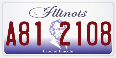 IL license plate A812108
