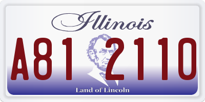 IL license plate A812110