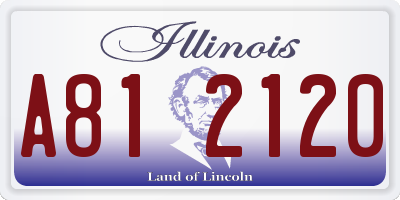 IL license plate A812120