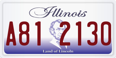 IL license plate A812130