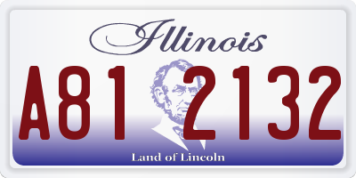 IL license plate A812132