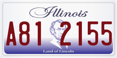 IL license plate A812155