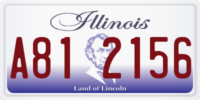 IL license plate A812156