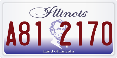 IL license plate A812170
