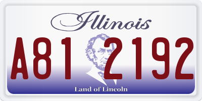 IL license plate A812192