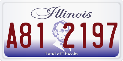 IL license plate A812197