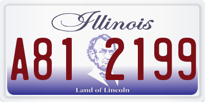IL license plate A812199