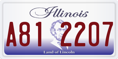 IL license plate A812207