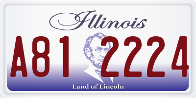 IL license plate A812224