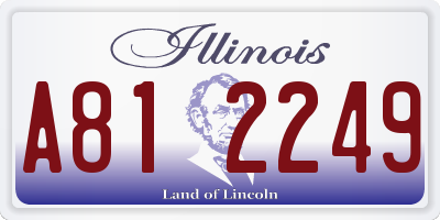 IL license plate A812249