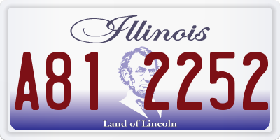 IL license plate A812252