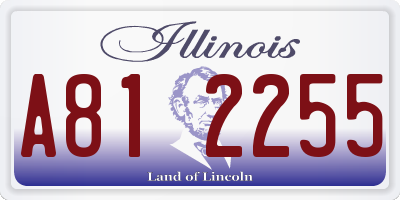 IL license plate A812255
